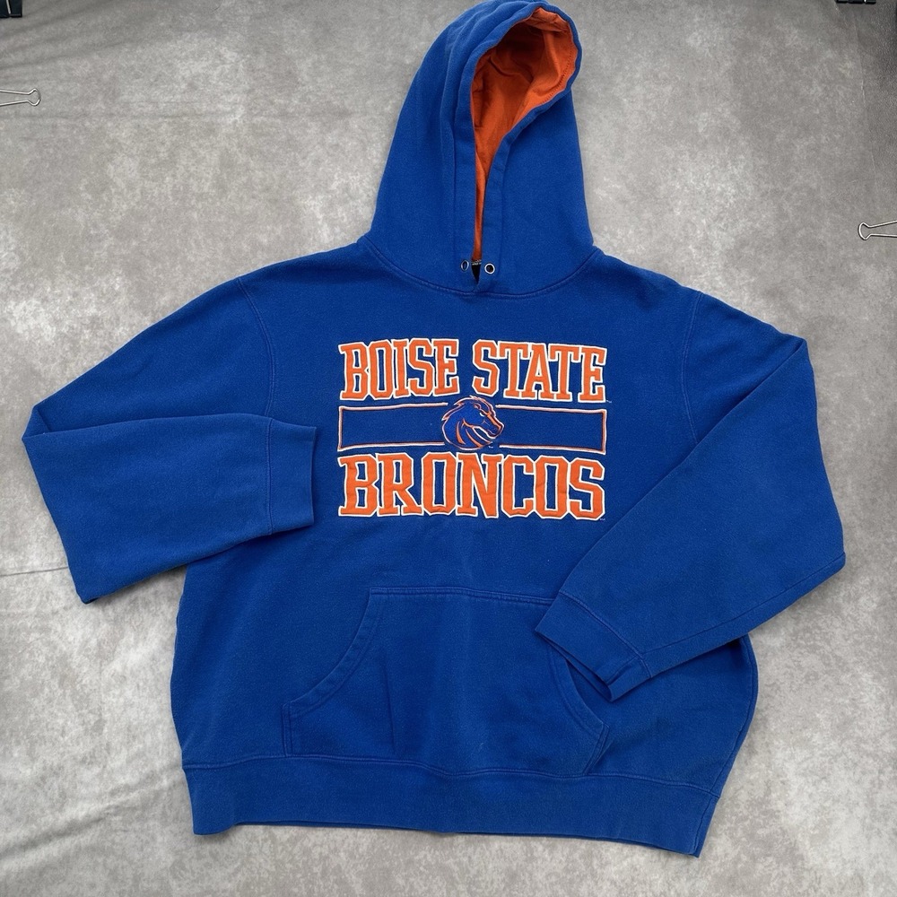 Boise State Broncos Hoodie Men's XXL Top of the World Blue Orange NCAA Football